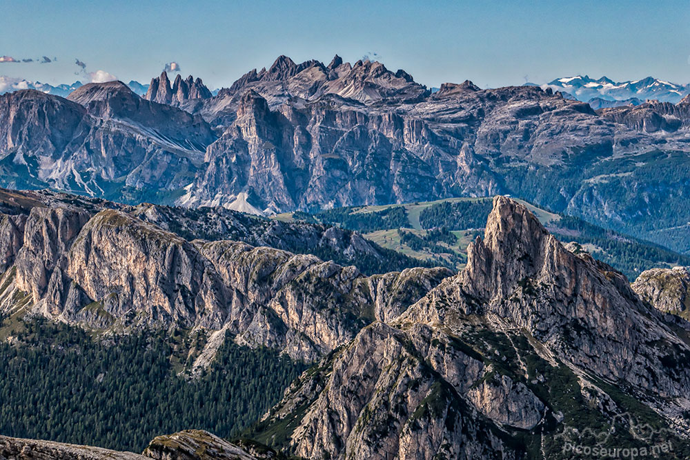 Desde la cumbre del Averau, Dolomitas, Alpes, Italia