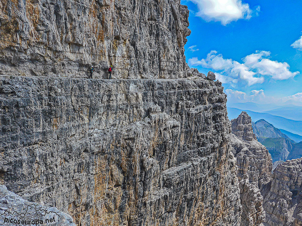 Ferrata Bocchette Centrali, Macizo de la Brenta, Dolomitas