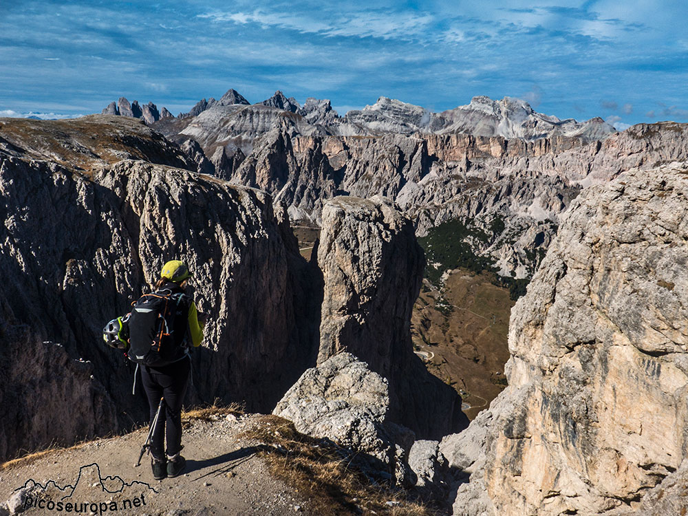 Ferrata Brigata Tridentina, Dolomitas, Alpes, Italia