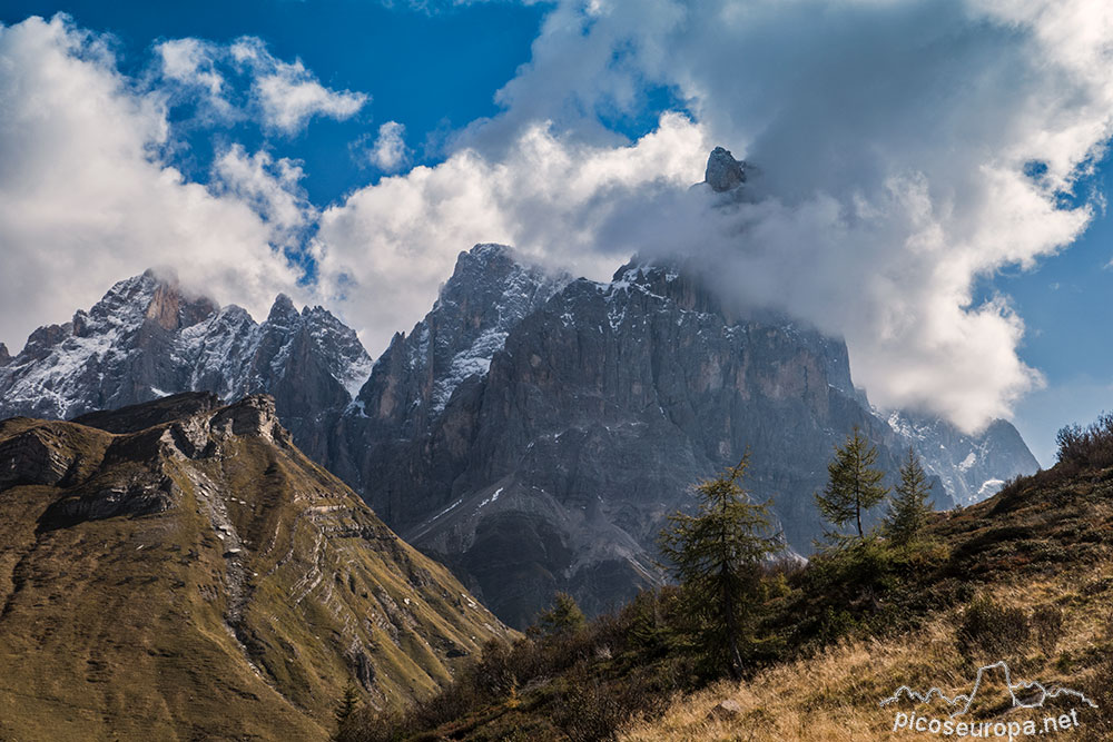 Cimon della Pala desde el Passo Rolle, San Martino di Castrozza