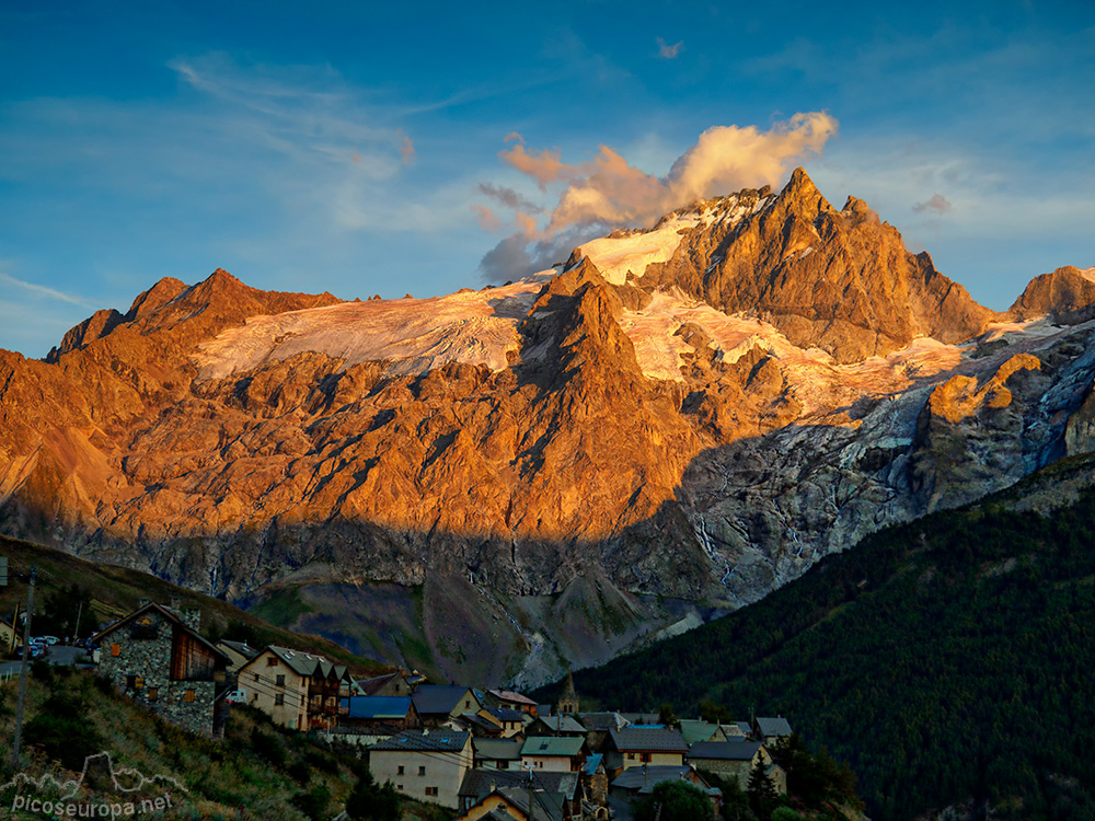 Foto: El pequeño pueblo de Chazelet, en la zona de La Grave.