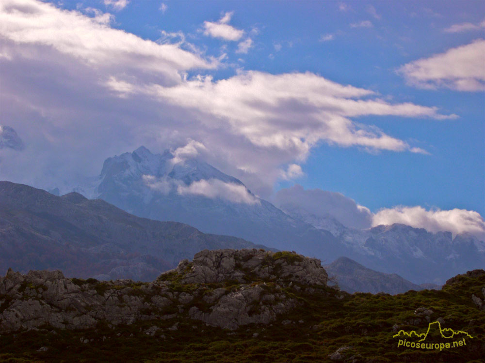 Picos de Europa desde el Collado de Posadoiro, Sierra de Portudera, Cabrales, Asturias