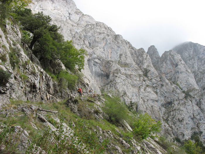 Buscando la entrada de la Canal de Capozo