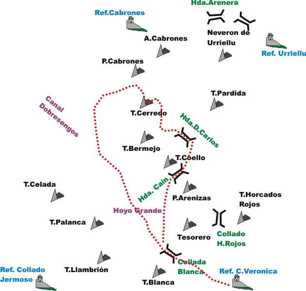 Croquis del recorrido