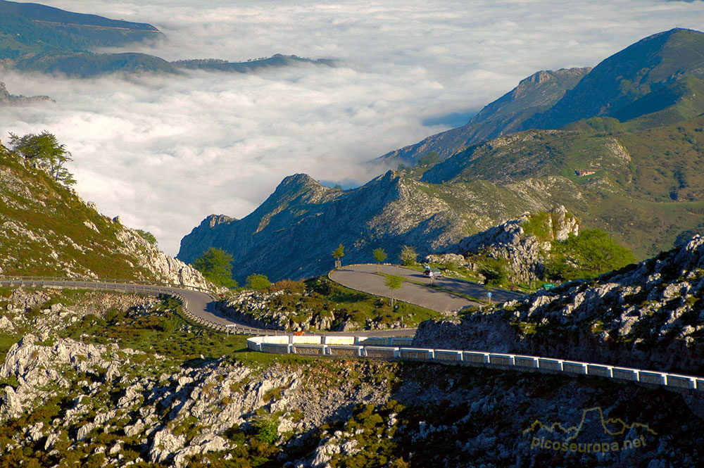 Carretera de los Lagos de Covadonga, Parque Nacional de Picos de Europa, Asturias