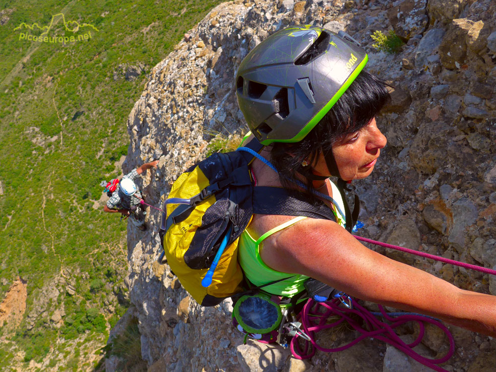 Escalada Espolón del Gállego, Peña Rueba, Murillo de Gállego, Pre Pirineos de Zaragoza, Aragón