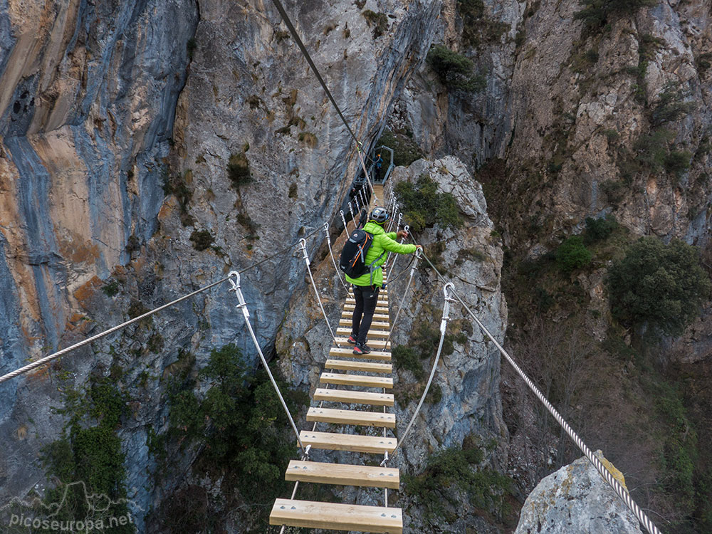 Ferrata de Valdeón, Picos de Europa, León, España