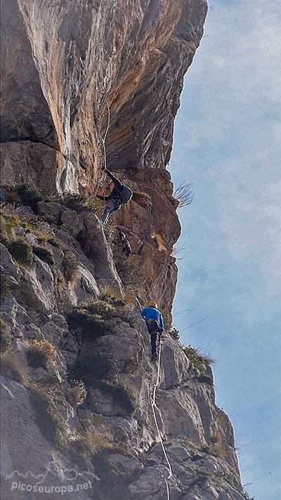 Ferrata de Valdeón: algunos tramos de impresionante verticalidad