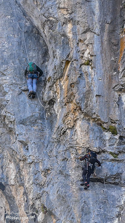 Ferrata de Valdeón: algunos tramos de impresionante verticalidad