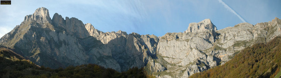 El circo de Fuente Dé desde las proximidades de Pido. Liebana, Cantabria