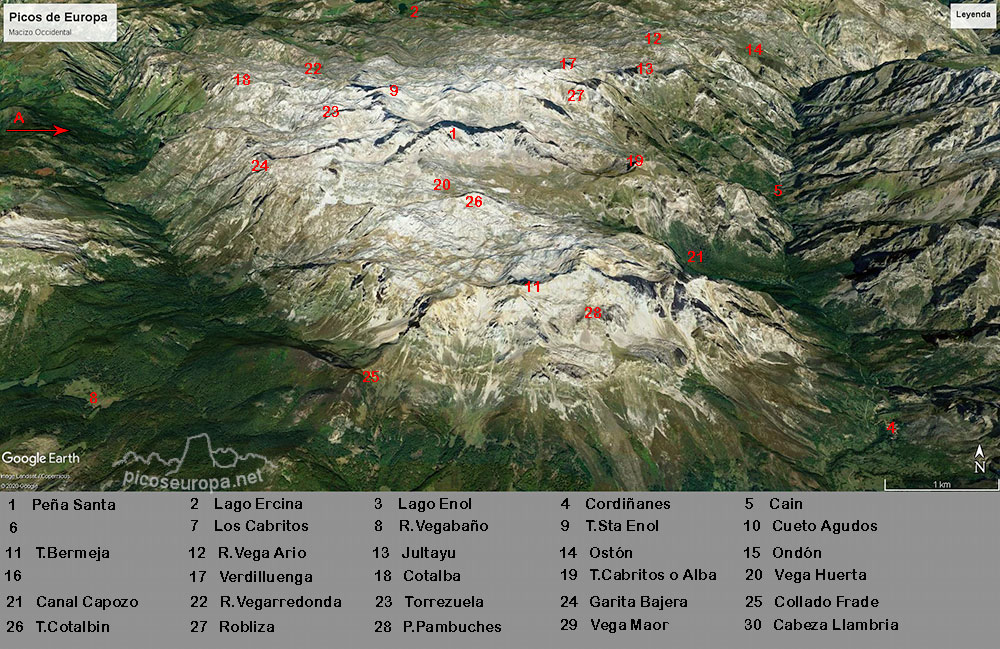 Foto: Macizo Occidental de Picos de Europa, Cornión, desde el Sur