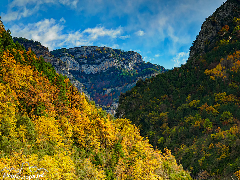 Foto: Desfiladero del río Bellos, Anisclo, Ordesa, Pirineos de Huesca, Aragón.