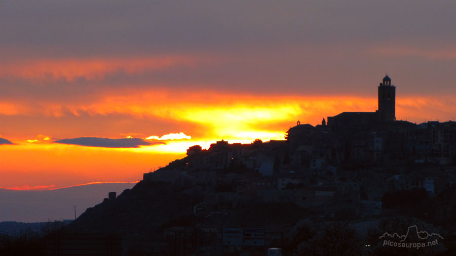 Foto: Atardecer en Cervera, Lleida, Catalunya