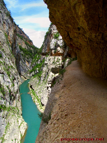 Congost de Mont Rebei y el rio Noguera Ribagorzana