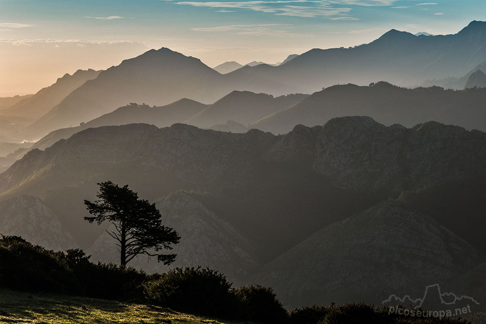 Foto: Alto del Fito, Arriondas, Asturias. Un mirador sobre Picos de Europa y el Mar Cantábrico