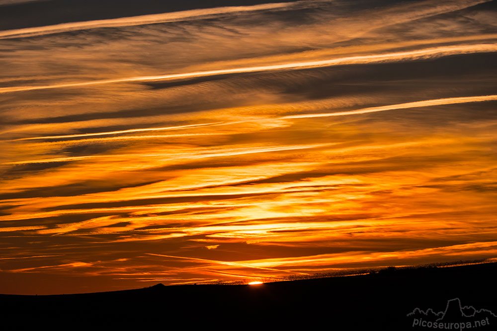 Puesta de sol en Castilla.