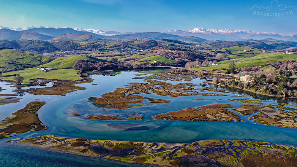 Foto: Marisma de Rubin, en la Ria de San Andres, San Vicente de la Barquera, Cantabria