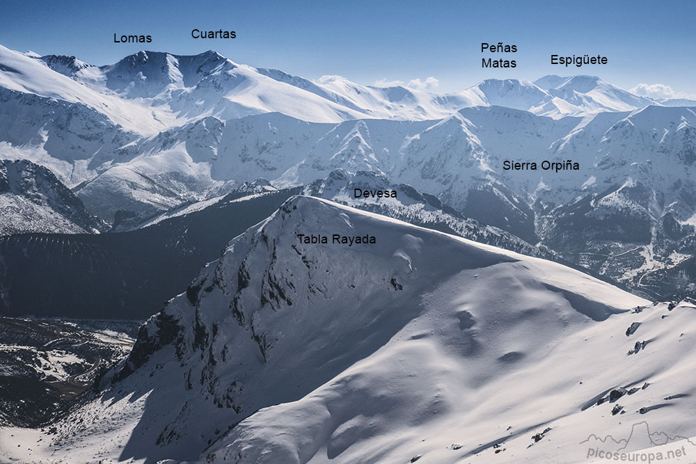 Desde el Pico Coriscao mirando hacia el sur, con el Espigete al fondo